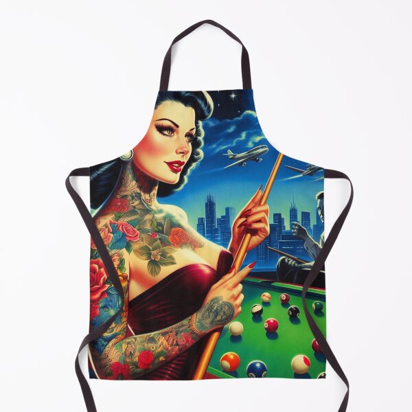 Item preview, Snooker Pin-up designed and sold by PulpVintage.