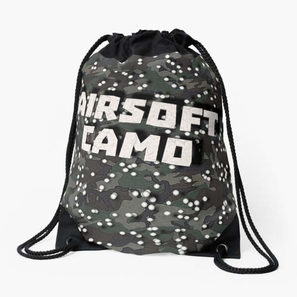 Airsoft Camo Drawstring Bag