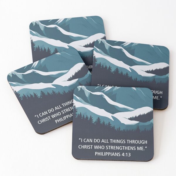 Item preview, Philippians 4:13 Bible Verse I Can Do All Things Through Christ Who Strengthens Me designed and sold by ThePinkProject.