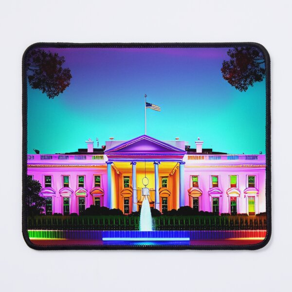 Item preview, Cyber Neon White House designed and sold by GrumpyMrGrouper.