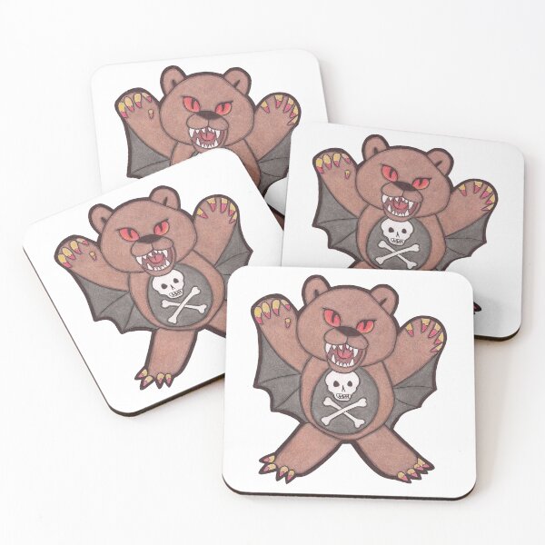 Item preview, Scary Beary Pen and Colored Pencil Drawing designed and sold by dragonglowart.