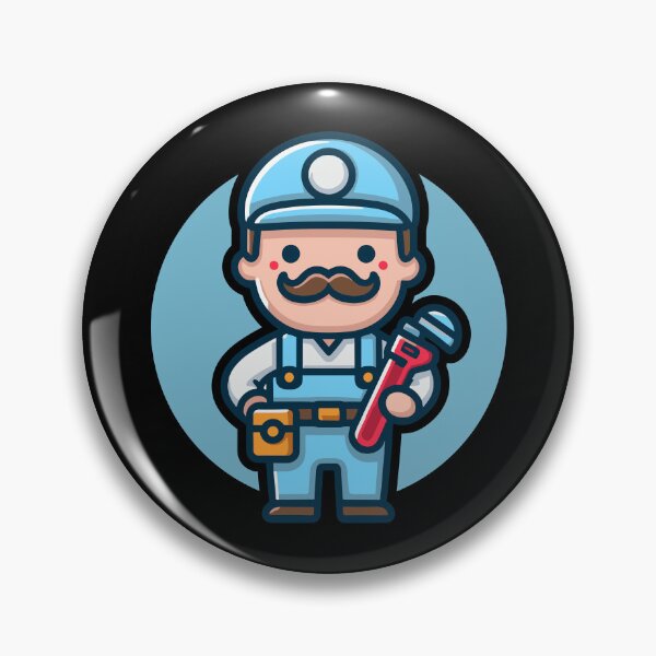 Item preview, Cute Vintage American Plumber designed and sold by BluRockDesigns.