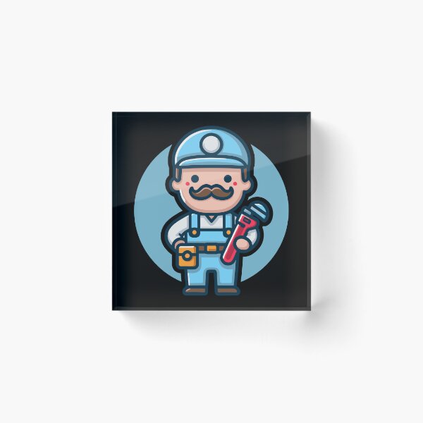 Item preview, Cute Vintage American Plumber designed and sold by BluRockDesigns.