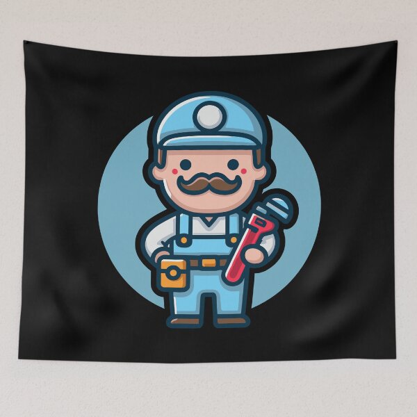 Item preview, Cute Vintage American Plumber designed and sold by BluRockDesigns.