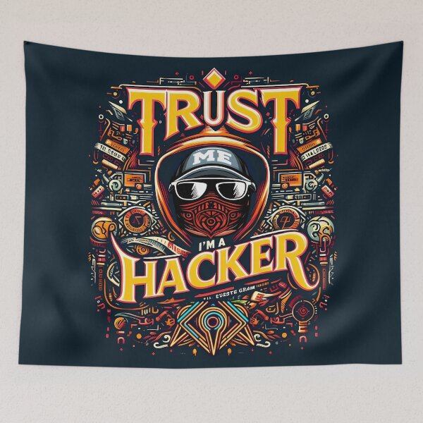 Item preview, Trust Me I'm a Hacker, typography designed and sold by maxmaj.
