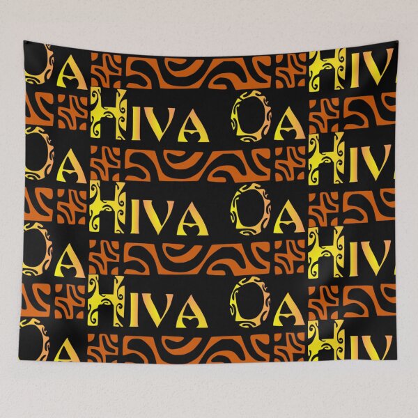 Item preview, HIVA OA (sunset) designed and sold by Nesian-Tahiti.