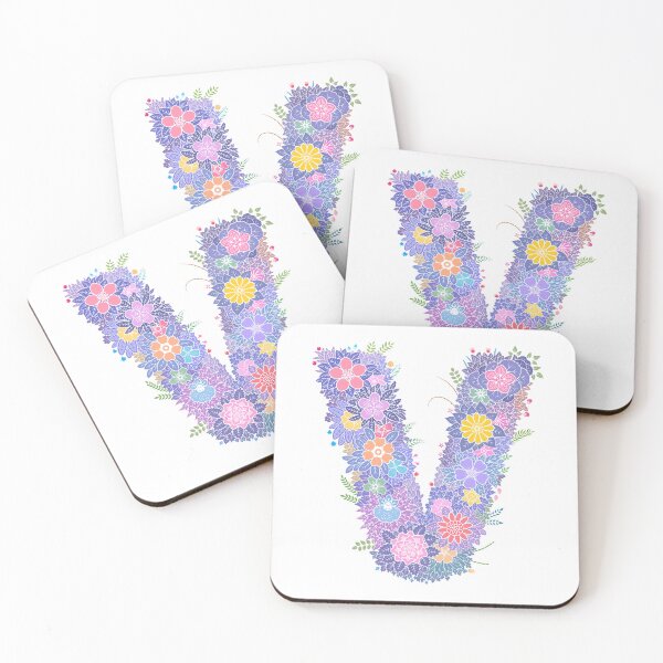 Item preview, Floral Letter "V" WeArePrettierThanFlowers designed and sold by birthflower.