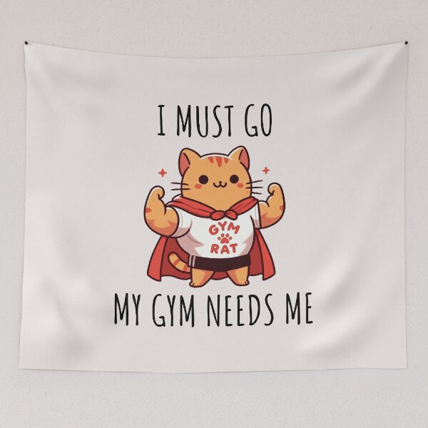 Item preview, Gym Rat Cat designed and sold by LemuellTrends.
