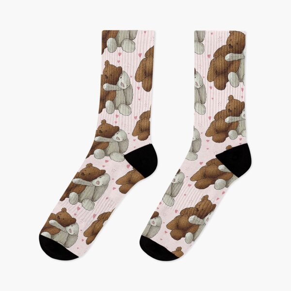 Item preview, Bear and Bunny (Hearts) designed and sold by daniasdesigns.
