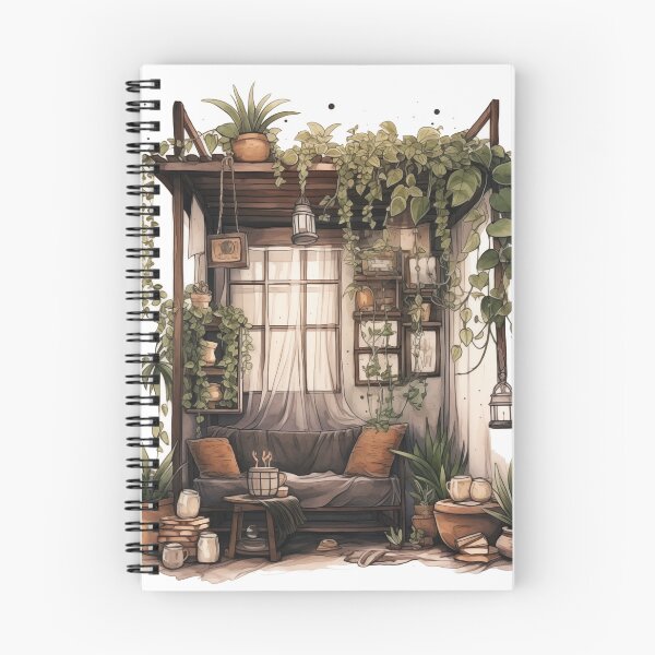 Aperçu de l'œuvre Dark Boho House - Plantes & Succulentes - Aquarelle créée et vendue par jtDigital + StrangeFolk.