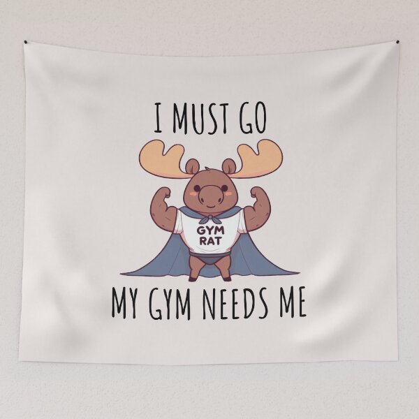 Item preview, Gym Rat Moose designed and sold by LemuellTrends.
