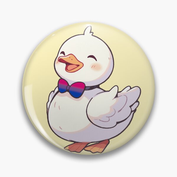 Item preview, Cute Ducky with Bisexual Pride Flag Bow Tie, Kawaii bisexual Pride Duck Design designed and sold by Travelslightly.