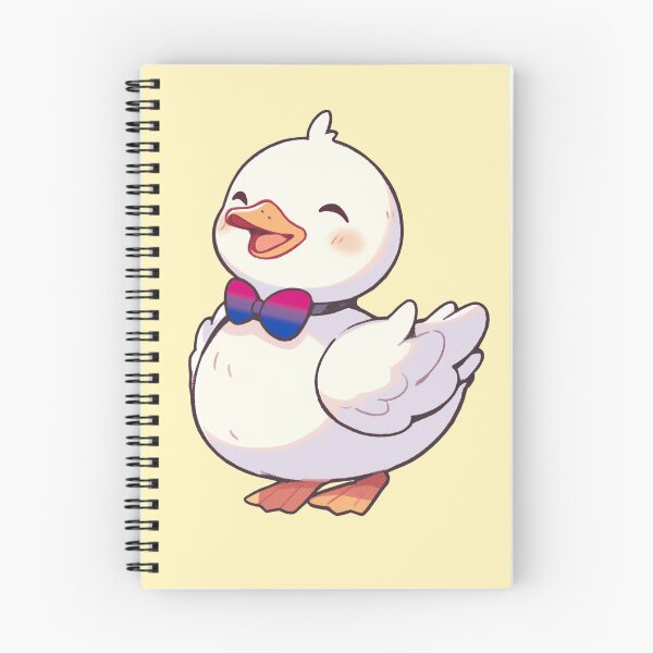 Item preview, Cute Ducky with Bisexual Pride Flag Bow Tie, Kawaii bisexual Pride Duck Design designed and sold by Travelslightly.