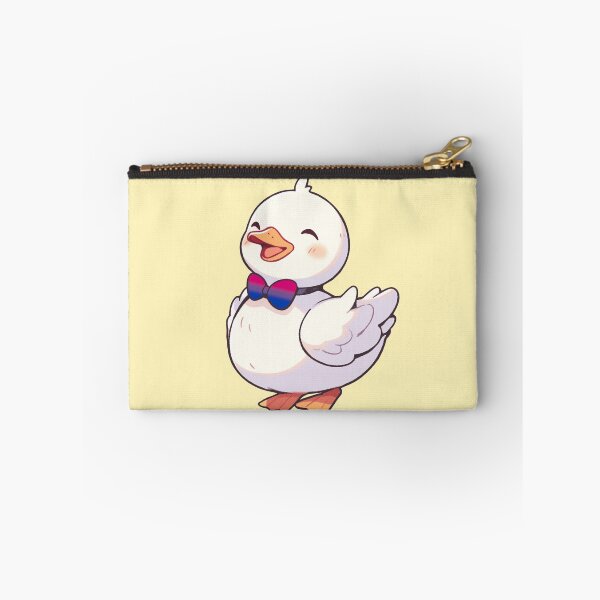 Item preview, Cute Ducky with Bisexual Pride Flag Bow Tie, Kawaii bisexual Pride Duck Design designed and sold by Travelslightly.