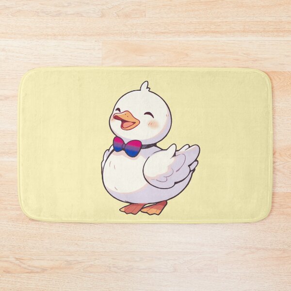 Item preview, Cute Ducky with Bisexual Pride Flag Bow Tie, Kawaii bisexual Pride Duck Design designed and sold by Travelslightly.