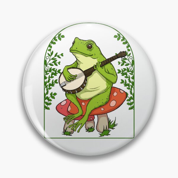 Item preview, Frog Playing Banjo Cottagecore Bluegrass Music Banjo Frog Gear designed and sold by DynamicDesign.