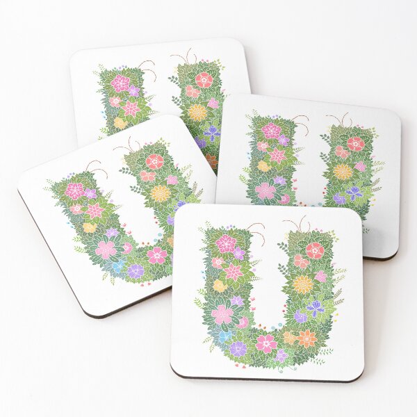 Item preview, Floral Letter "U" WeArePrettierThanFlowers designed and sold by birthflower.