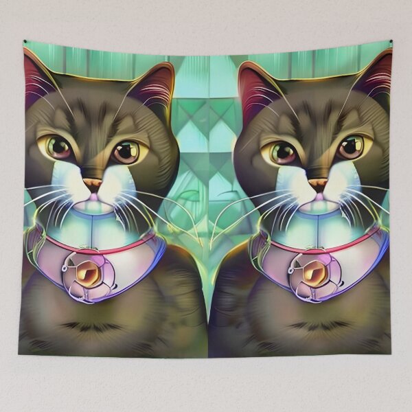 Item preview, Future cat with gold eyes designed and sold by Astralia.