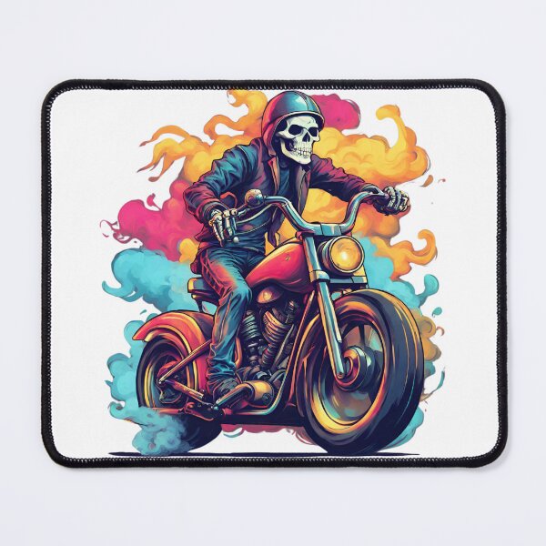 Item preview, Skeleton Riding Heavy Bike: Unique Stylish Design by TRYKID designed and sold by TRYKID.