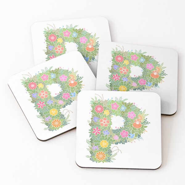 Item preview, Floral Letter "P" WeArePrettierThanFlowers designed and sold by birthflower.