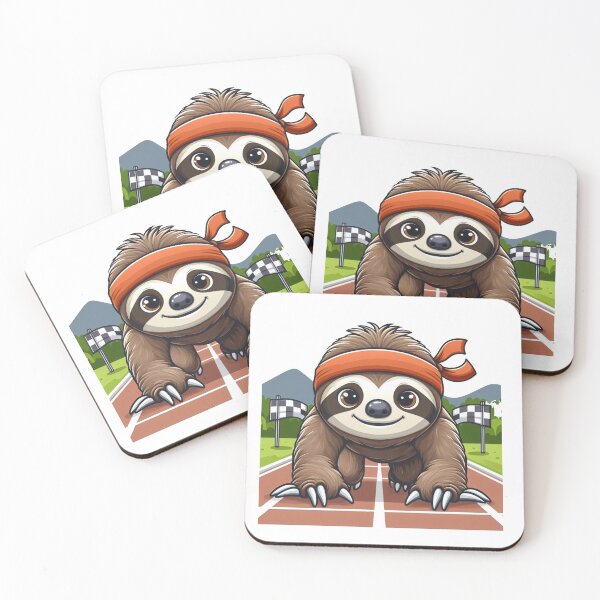 Item preview, Slow as molasses sloth trying to run a race. designed and sold by Focus-Photo-PG.