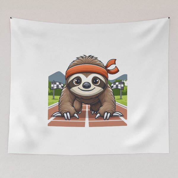 Item preview, Slow as molasses sloth trying to run a race. designed and sold by Focus-Photo-PG.