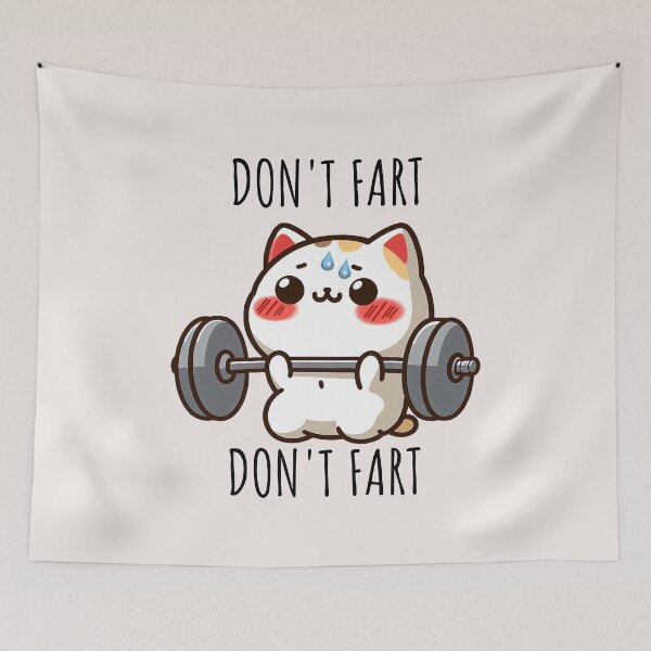 Item preview, Farting In Gym Cat designed and sold by LemuellTrends.