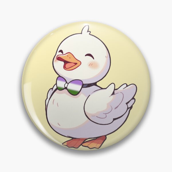 Item preview, Cute Ducky with Genderqueer Pride Flag Bow Tie, Kawaii Genderqueer Pride Duck Design designed and sold by Travelslightly.