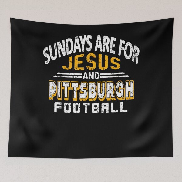 Item preview, Pittsburgh Pro Football - And Jesus On Sundays designed and sold by Camillejacquet.