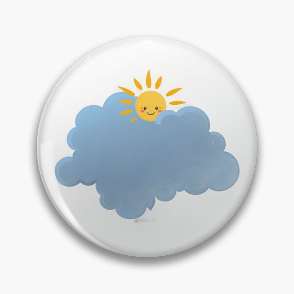 Item preview, The Little Cute Cheerful Sun Coming Out of the Clouds designed and sold by omerfdln34.