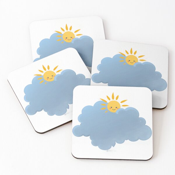 Item preview, The Little Cute Cheerful Sun Coming Out of the Clouds designed and sold by omerfdln34.