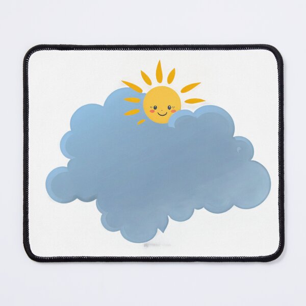 Item preview, The Little Cute Cheerful Sun Coming Out of the Clouds designed and sold by omerfdln34.