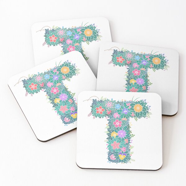 Item preview, Floral Letter "T" WeArePrettierThanFlowers designed and sold by birthflower.