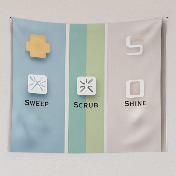 Item preview, Sweep, Scrub, Shine designed and sold by OptimaShirts.