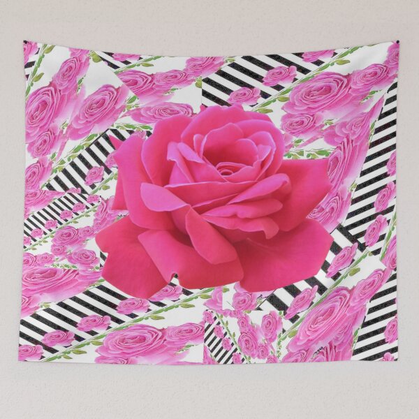 Item preview,  MODERN ART CERISE PINK ROSE ABSTRACT GARDEN  designed and sold by sharlesart.