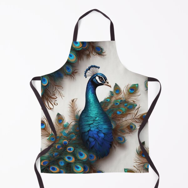 Item preview, Vintage blue peacock with feathers designed and sold by Cloe Dauplais.