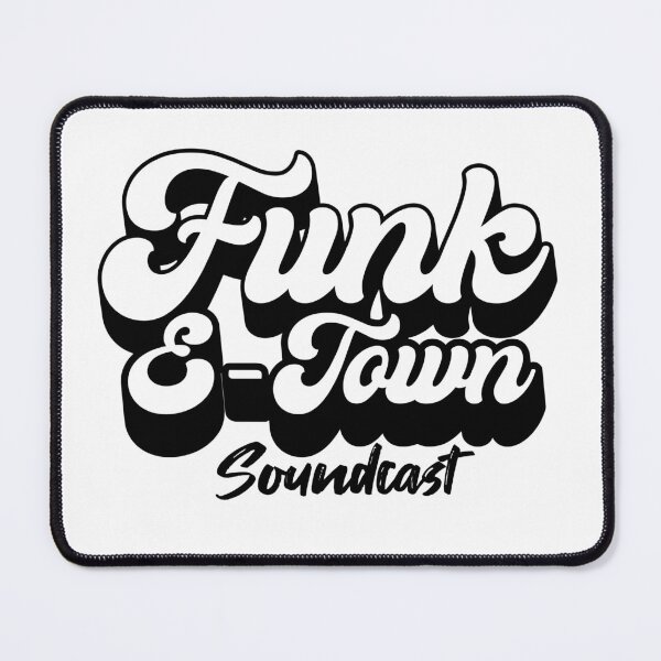 Item preview, FUNK E-TOWN SOUNDCAST  - Dropshadow Logo 2 (Black)  designed and sold by Discothreadz.