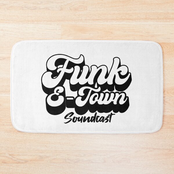 Item preview, FUNK E-TOWN SOUNDCAST  - Dropshadow Logo 2 (Black)  designed and sold by Discothreadz.