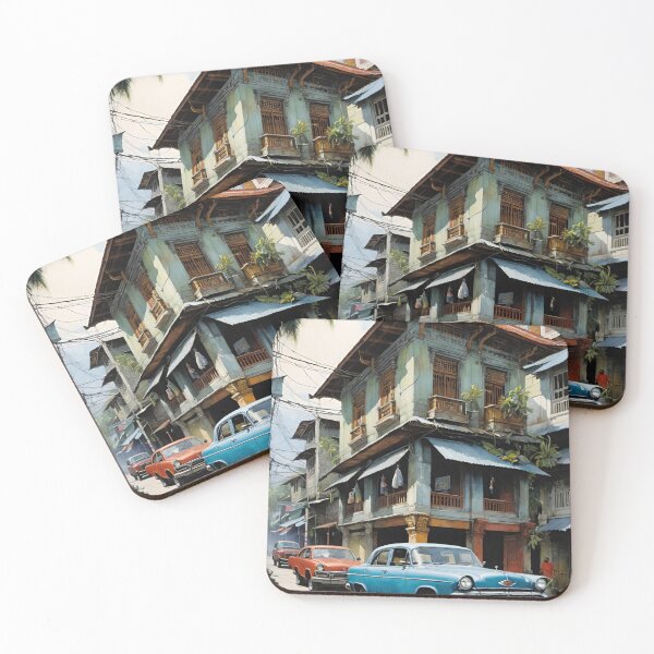 Item preview, Nostalgic Cebu Streets Watercolor designed and sold by Places On Earth.