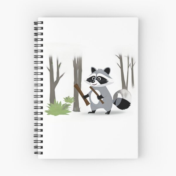 Item preview, Raccoon Collects Wood in the Forest designed and sold by omerfdln34.