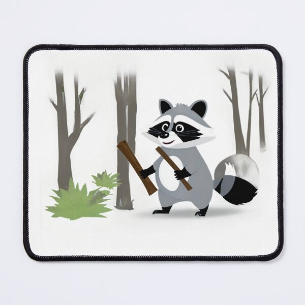 Item preview, Raccoon Collects Wood in the Forest designed and sold by omerfdln34.