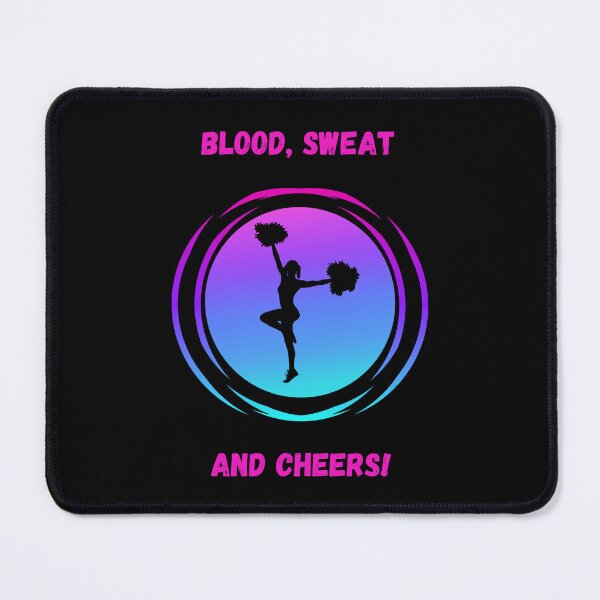 Item preview, Blood, Sweat And Cheers! Cheerleader With Pom Poms. designed and sold by Artography Designs.