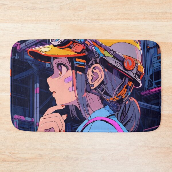 Item preview, Industrial Factory Worker Anime Girl designed and sold by bubblegoth.