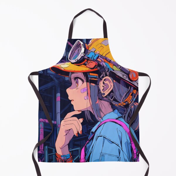 Item preview, Industrial Factory Worker Anime Girl designed and sold by bubblegoth.