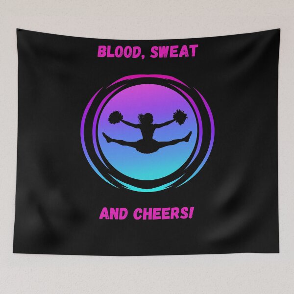 Item preview, Copy of Blood, Sweat And Cheers! Cheerleader With Pom Poms. designed and sold by Artography Designs.