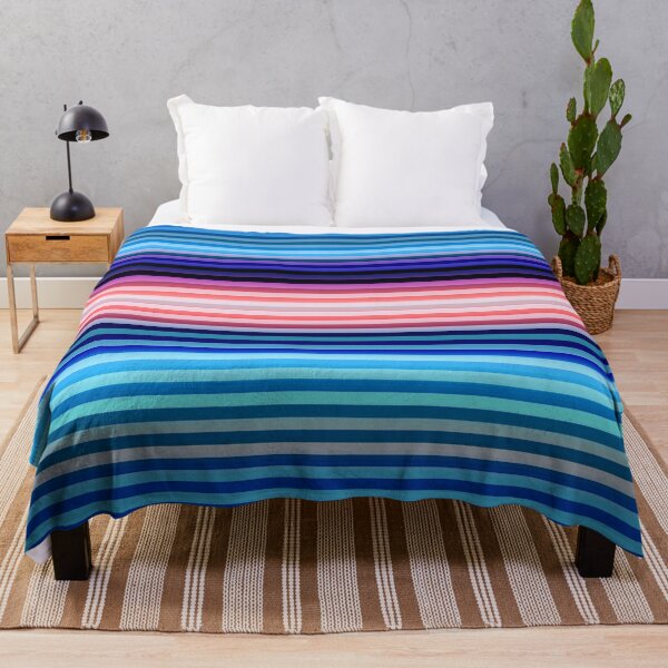 Item preview, Colorful Blue Bold Stripe Pattern designed and sold by Sharon Schwalbe.