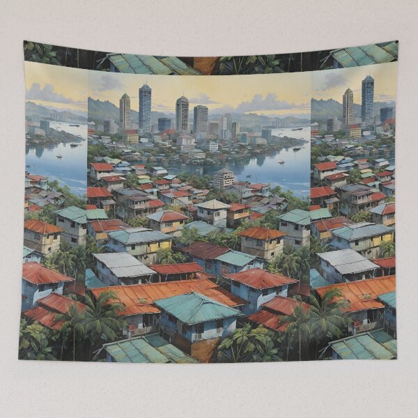 Artikelvorschau, Skyline der Stadt Cebu, Philippinen, Dämmerung entworfen und verkauft von Places On Earth.