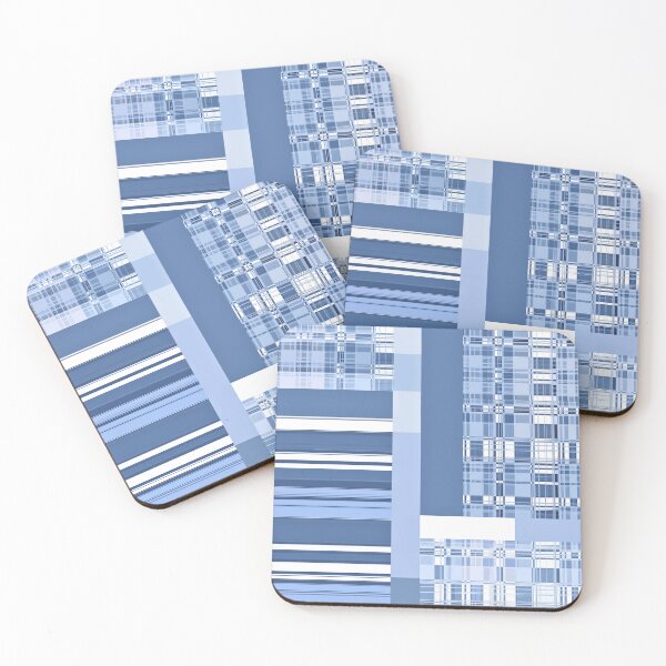 Item preview, Plaid Play Blue and White Background designed and sold by Sharon Schwalbe.