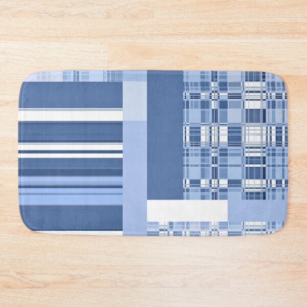 Item preview, Plaid Play Blue and White Background designed and sold by Sharon Schwalbe.