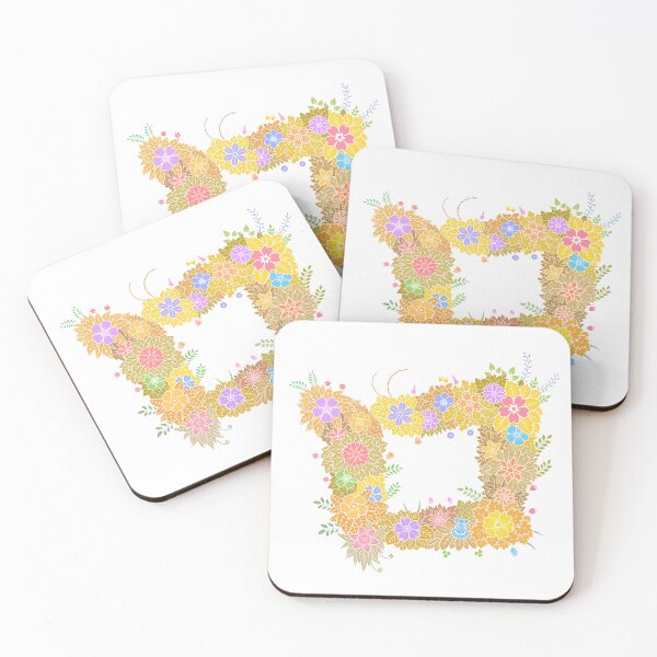 Item preview, Floral Letter "ㅁ" WeArePrettierThanFlowers designed and sold by birthflower.